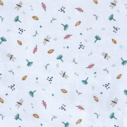 Coated  Cotton JEIADE White / Green Multicolored